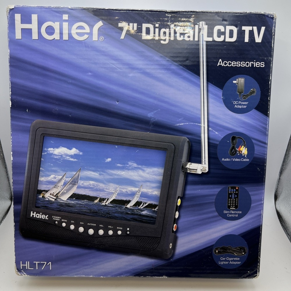 Haier HLT71 7" 720p HD LCD Rechargeable Television  Excellent